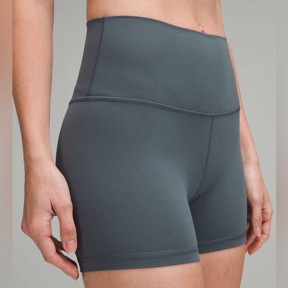 lululemon “Oil grey” Align shorts